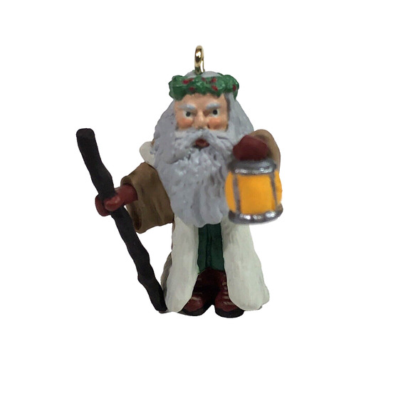 Vintage Hallmark Keepsake Ornament - Centuries of Santa 1996 Miniature in Box - Picture 1 of 13